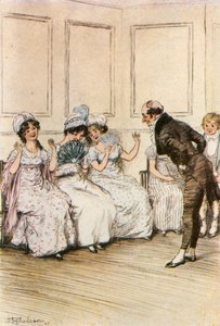 キンブル博士が女性患者に同意する 作： Hugh Thomson