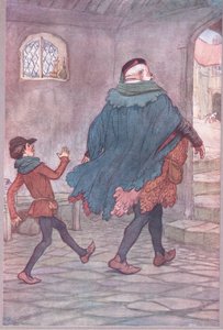 Exeunt Falstaff and Robin、illustration from The Merry Wives of Windsor、1910