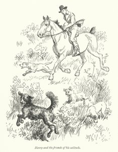 ジェーン・オースティンの「ノーサンガー・アビー」のイラスト（リトグラフ 作： Hugh Thomson