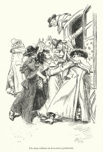 ジェーン・オースティンの「ノーサンガー・アビー」のイラスト（リトグラフ 作： Hugh Thomson