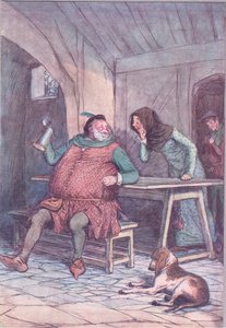 結婚はその短いものと長いものであり、ウィンザーの陽気な妻たちのイラスト、1910年 作： Hugh Thomson