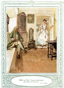 オリバー・ゴールドスミスの舞台「She Stoops to Conque」。 作： Hugh Thomson