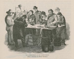 牡蠣のシーズンの始まり（エングレービング 作： Hugh Thomson