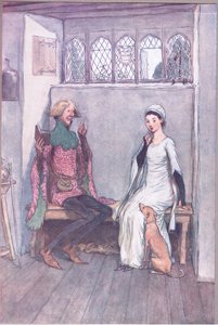なぞなぞの本」（「ウィンザーの陽気な女房たち」のイラスト 作： Hugh Thomson