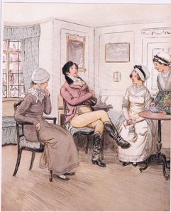 バレンタイン。"I regret that they are out, Patty, but I will wait to their return".(リトグラフ) 作： Hugh Thomson