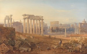ローマのフォーラムの眺め 作： Hugh William Grecian Williams