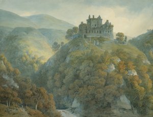 キャッスルキャンベル、クラックマンナンシャー、1813 作： Hugh William Williams