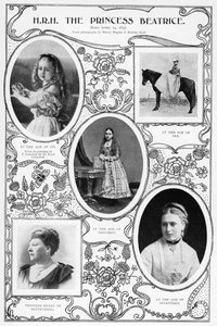 ビアトリス王女、ビクトリア女王の末っ子、1901年。 作： Hughes and Mullins