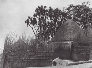アフリカシルック寺院（モノクロ写真）