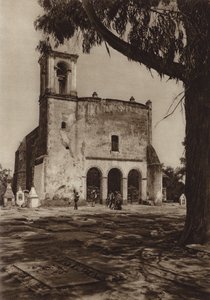 メキシコ：アメカメカ、聖なる山のチャペル "グアダルーペ"（モノクロ写真）