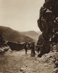 メキシコ：パチューカのストリート（モノクロ写真）