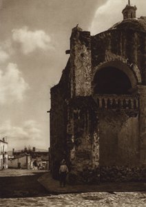 メキシコ：クエルナバカ、カテドラルの一部（モノクロ写真）