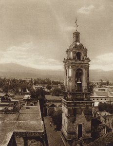メキシコ：ソチミルコ教会（モノクロ写真） 作： ウーゴ・ブレーメ