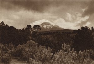 メキシコ：ポポカテペトル（モノクロ写真） 作： ウーゴ・ブレーメ