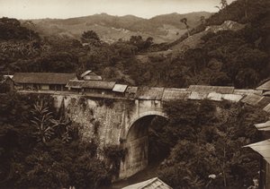 メキシコ：アトヤック橋（モノクロ写真）