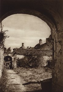 メキシコ：国立公園内の修道院跡、デシエルト・デ・ロス・レオネス（モノクロ写真） 作： ウーゴ・ブレーメ