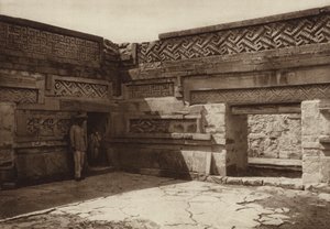 メキシコ：ミトラ遺跡（モノクロ写真） 作： ウーゴ・ブレーメ