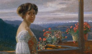 画家の娘、アリス・チャールモント 作： Hugo Charlemont