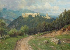 Die Ruine Starhemberg im Piestingtal 作： Hugo Darnaut