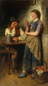 彼の目のリンゴ、1910 作： Hugo Kauffmann