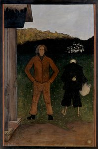 死と農民、1896年。 作： Hugo Simberg