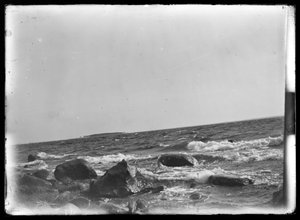 セルカランタからの海景、遠くにメンシ島 作： Hugo Simberg