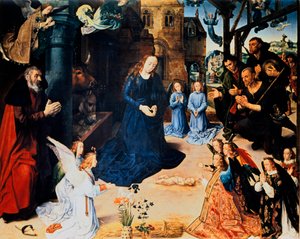 羊飼いの礼拝、1476-1479。 作： Hugo van der Goes