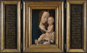 マドンナと子供。 1485年頃 作： Hugo van der Goes