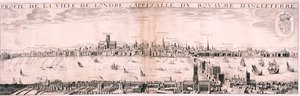 南からのロンドンの眺め、1643年 作： Hugue Picart