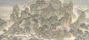 康熙帝の南方視察、済南～泰山 作： Hui Wang