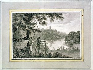 トーマスメドランドが刻印したハンフリーレプトンの名刺（fl.1808-22） 作： Humphry Repton