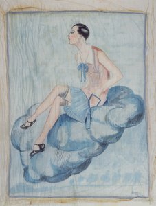 ラガルコンヌ、c。 1925-30（シルク塗装）