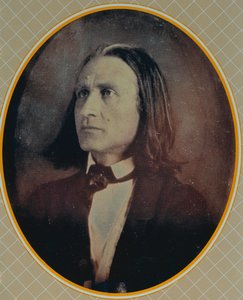1856年頃に撮影されたフランツリスト（1811-86）のダゲーロタイプの複製