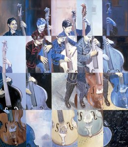 ポーラ・ガーディナー、ジャズベーシスト、1998 作： Huw S. Parsons
