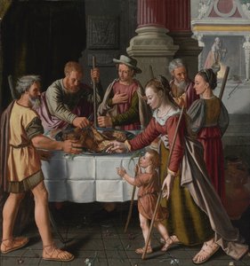 "Premier jour de fete de Paque juive" Peinture d