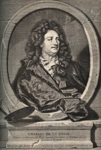 シャルル・ド・ラ・フォッス（1636-1716）の肖像（フランスの画家） - H.リゴーによるデュムチェンジのエングレーヴィング