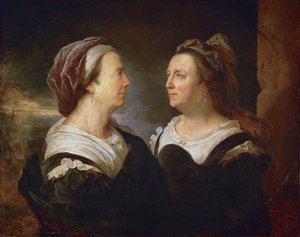 リゴー女史は、2つの異なる姿勢で...... 作： ヒヤシンス・フランソワ・リゴー