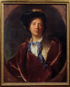 Bernard Le Bouyer (Le Bovier) de Fontenelle (1657-1757)の肖像 フランスの作家 Hyacinthe Rigaud (1659-1743) による絵画 1713 Sun.0,79x0,63 m モンペリエ、ファーブル美術館 - フランスの作家、ベルナール・ル・ブイエ（ル・ボヴィエ）・ド・フォントネル（1657-1757）の肖像。 作： Hyacinthe Francois Rigaud