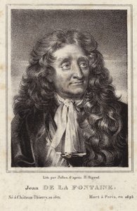 ジャン・ド・ラ・フォンテーヌの肖像 作： Hyacinthe Francois Rigaud