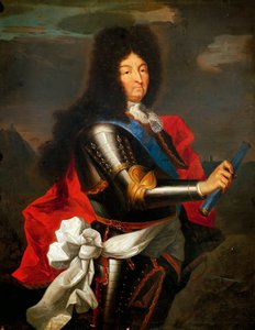 フランスのルイ14世の肖像」（油彩・キャンバス 作： Hyacinthe Francois Rigaud