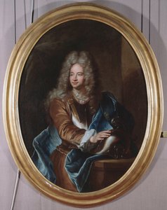 イタリアの外交官アントン・ジュリオ2世・ブリニョーレ＝セール（ブリニョーレ＝セール）（1673-1710）のルイ14世への大使の肖像（在仏イタリア大使アントン・ジュリオ2世・ブリニョーレ＝セール（ブリニョーレ＝セール）の肖像）。ヒャクサンテ・リゴー（1659-1743）の絵画 作： Hyacinthe Francois Rigaud