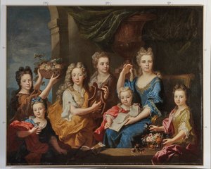 M.ブエットデブレムールの子供たちの肖像画、1703年 作： Hyacinthe Francois Rigaud