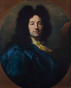 自画像 自画像、青いコートに言った、1696年。 作： Hyacinthe François Honoré Rigaud