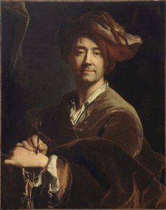 自画像 1711 年にシャープペンシルで言った自画像。