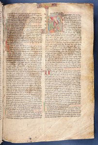 14世紀後半のFlateyjarbok（The Book of Flatey）からのThe Halfdan the Tale of the Blackの始まり 作： Icelandic School