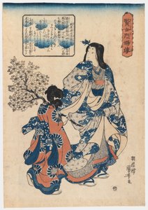 遊女と舞子、1820年代（版画） 作： Ichiyusai Kuniyoshi