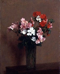 ゼラニウム 作： Ignace Henri Jean Fantin Latour