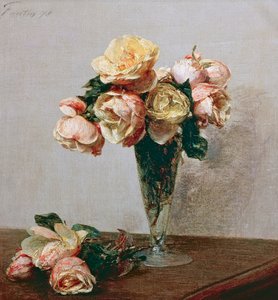 ローズ 作： Ignace Henri Jean Fantin Latour