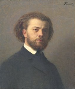 自画像 作： Ignace Henri Jean Fantin Latour