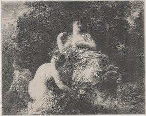 大水浴図 作： Ignace Henri Jean Fantin Latour